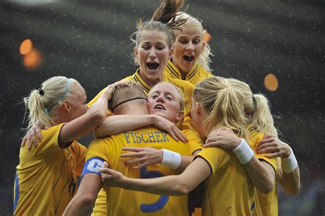 Sweden Teammates Jumped For Joy During The Women S Soccer Say Goodbye