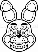 Bonnie Fnaf Coloring Pages Toy Getcolorings Draw Printable Print Nights Five sketch template