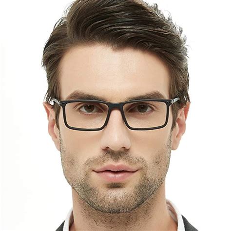 occi chiari mens rectangle stylish optical eyewear frame