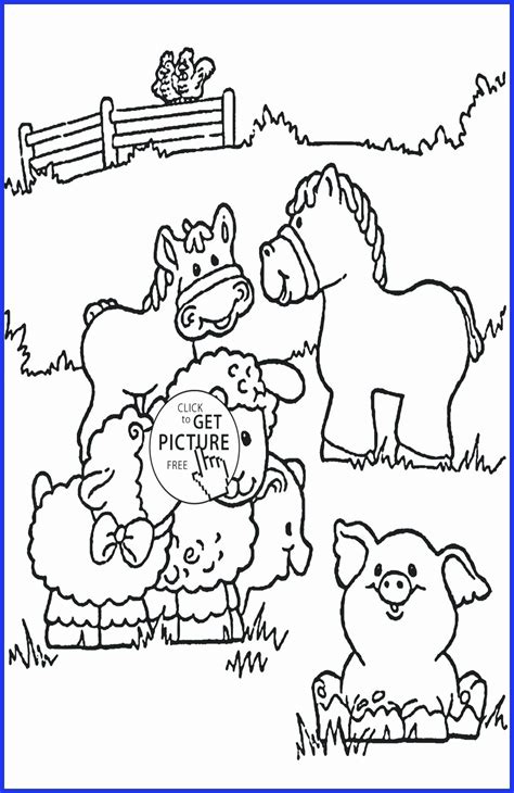 barn  animals coloring pages inspirational farm coloring pages