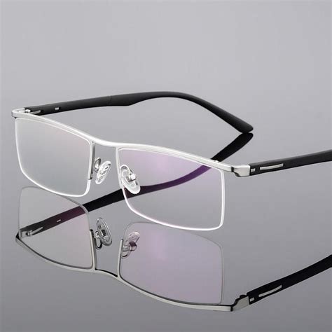 bclear men s semi rim square tr 90 alloy eyeglasses p8831 eyeglass