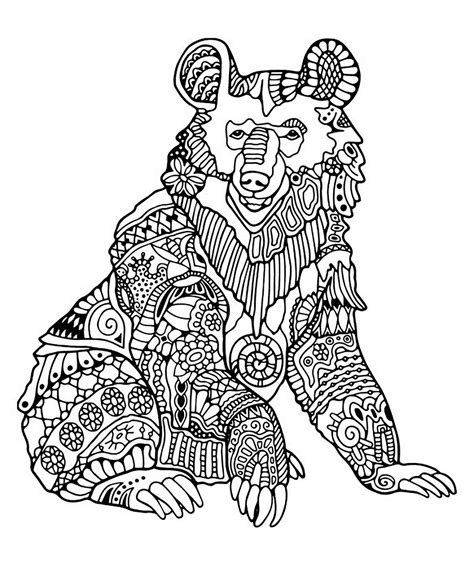 bear coloring book pages coloring pages