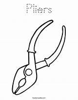 Pliers Coloring Built California Usa sketch template