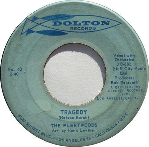 the fleetwoods tragedy little miss sad one 1961 vinyl discogs