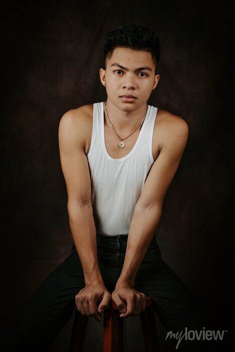 Amazing Portrait Shot A Handsome Filipino Male Model In The Philippines