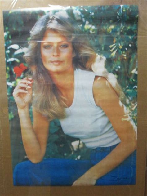 vintage poster farrah fawcett flower actress 1977 inv 4835 ebay
