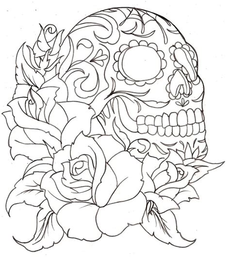 skull coloring pages getcoloringpagescom