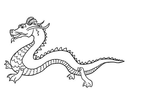 chinese dragon coloring pages printable chinese dragon drawing chinese