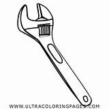 Llave Inglesa Chave Colorir Wrench Ultracoloringpages Kindpng sketch template