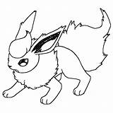 Flareon Lineart Coloring Sketch sketch template
