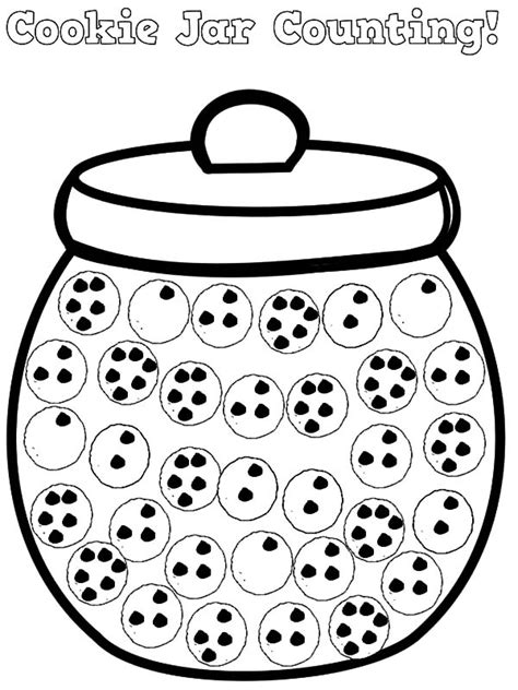 cookie jar counting coloring pages coloring sky