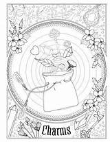 Spells Wiccan Witchy Wicca Pagan Witchcraft Witches Přečíst Charms sketch template