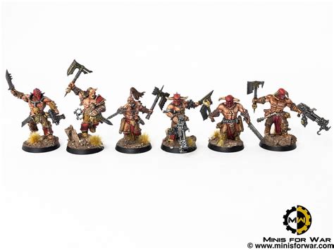 chaos cultists kill team minis  war painting studio