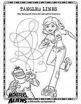 Kids Busy Aliens Monsters Vs Keep Printable Coloring Printables Activity Sheets Games Activities Bee Movie Part Tangled Worksheets Choose Board sketch template