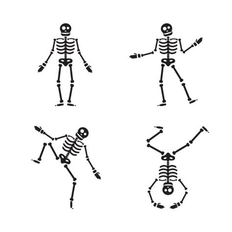 skeletons dancing — stock vector © huhulin 7397276
