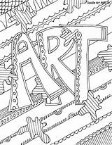 Coloring Pages Doodle Kids Getcolorings Auto Good sketch template