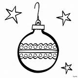 Christmas Coloring Tree Ball Pages Color Navidad Para Colorear Print Online sketch template