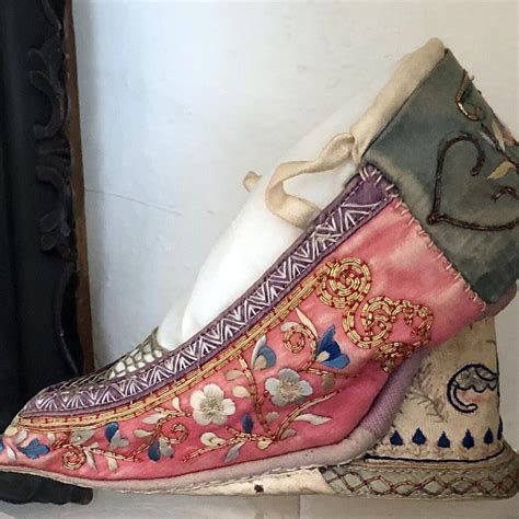 attic chinese lotus shoes brewster historical society