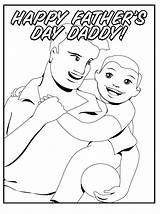Father Son Happy Coloring Pages Daddy Activity Fathers Getcolorings Amp sketch template