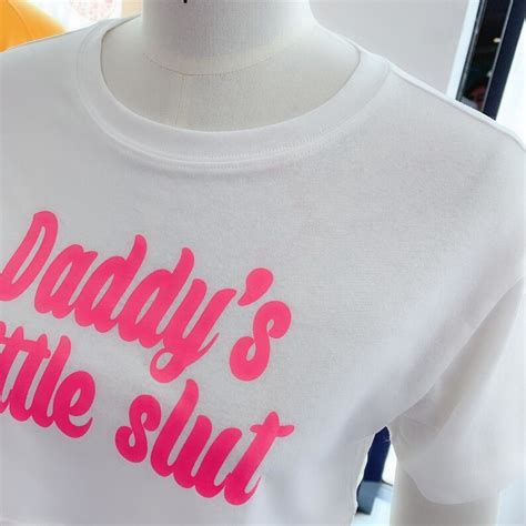 daddy s little slut crop top for adult comfy ddlg shirt etsy