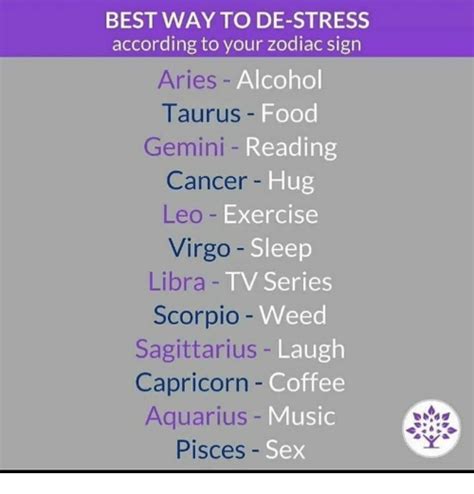 Best Way To De Stress According To Your Zodiac Sign Aries