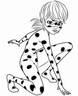 Colorare Disegni Ladybug Miraculous Marinette Disegnare sketch template