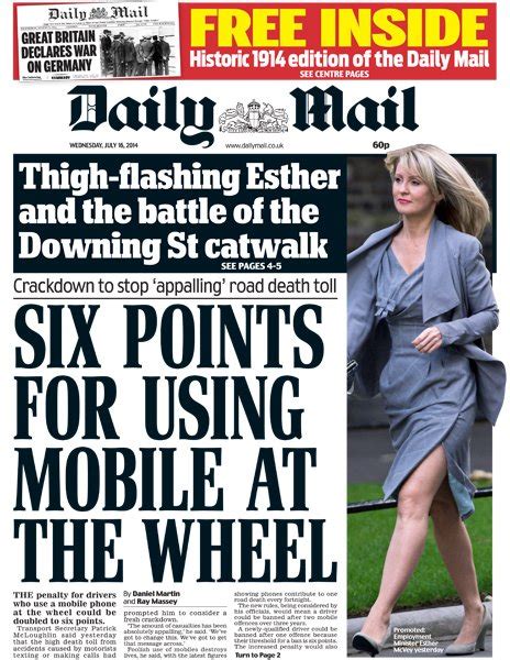 Daily Mail Spat Is It Ok To Talk About The Way Esther Mcvey Chooses To