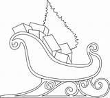 Sleigh Coloring Pages Santa Christmas Printable Printables Patterns Colouring Sled 2010 Templates Applique Graphics Stitch Pencils11 Drawings Visit July Colors sketch template