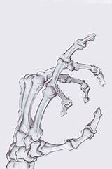 Hand Bone Skeleton Drawing Hands Anatomy Drawings Bones Reference Arm Skeletons Save sketch template