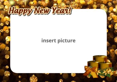 happy  year brown png frame printable png frames cartoon