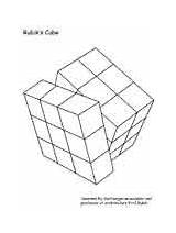 Hungary Coloring Cube Rubik Pages Hungarian sketch template
