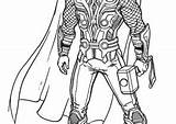 Coloring Pages Avengers Thor Coloring4free Getdrawings Color Getcolorings sketch template