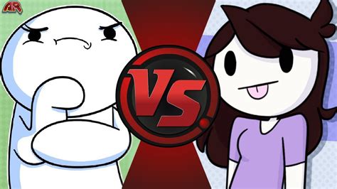 theodd1sout vs jaiden animations theodd1sout and jaiden animations animation cartoon fight