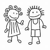 Stick People Cartoon Clipart Clip Figures Library Kids Coloring sketch template