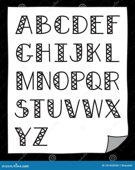 letter fonts  draw