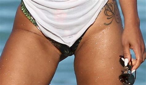 christina milian s crotch in a swimsuit the nip slip