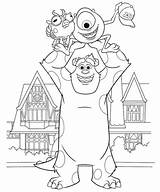 Monsters Disney Coloring University Pages Inc Movies Printable Monster Colorear Para Sheets Choose Board Worksheets Mike Colouring sketch template