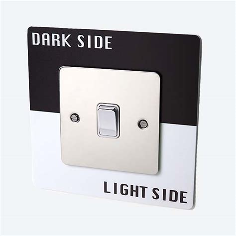 dark side light side light switch surround bobo bob socket surround