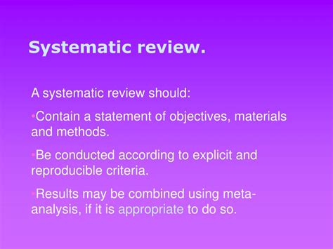 systematic reviews powerpoint    id