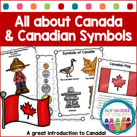 canada  canadian symbols stop  smell  crayons