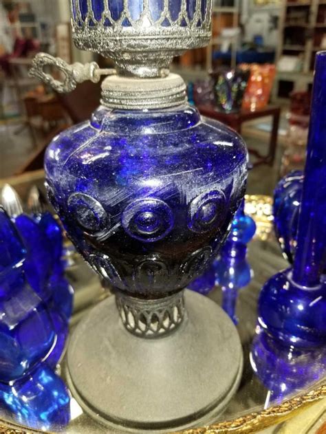 Assorted Cobalt Blue Glass Vintage And Collectible Items