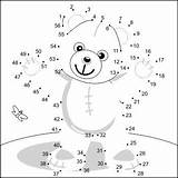 Dots Bear Teddy Connect Coloring Dot Allowed Commercial Use Joining Numbers Drawing Worksheets Kids Drawings Printable Preschool Kindergarten Dotted Choose sketch template