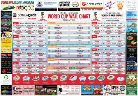 Our Free World Cup Wall Chart Will Be Available In 21 Locations Across