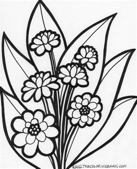 flower coloring pages    clipartmag