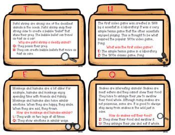 text detectives   answering questions game  video