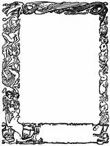 Medieval Borders Border Frames Clipart Pie Book Cliparts Frame Tale Fairy Designs Gif Poster Library Summer sketch template