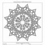 Interlaced Knotwork Mandala Meditations sketch template