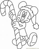 Mickey Christmas Mouse Coloring Merry Pages Candy Color Coloringpages101 Cartoons sketch template