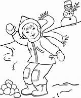 Winter Coloring Pages Kids Printable Sheets Color Fun sketch template