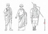 Romeinen Romeinse Drie Zagen Eruit Rmo Oudheid sketch template